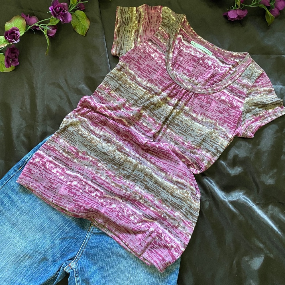 🔥4/$20- M purple/grey shirt sleeve shirt